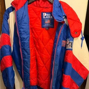 Pro Player  Vibrant Red and Blue Puffer Jacket